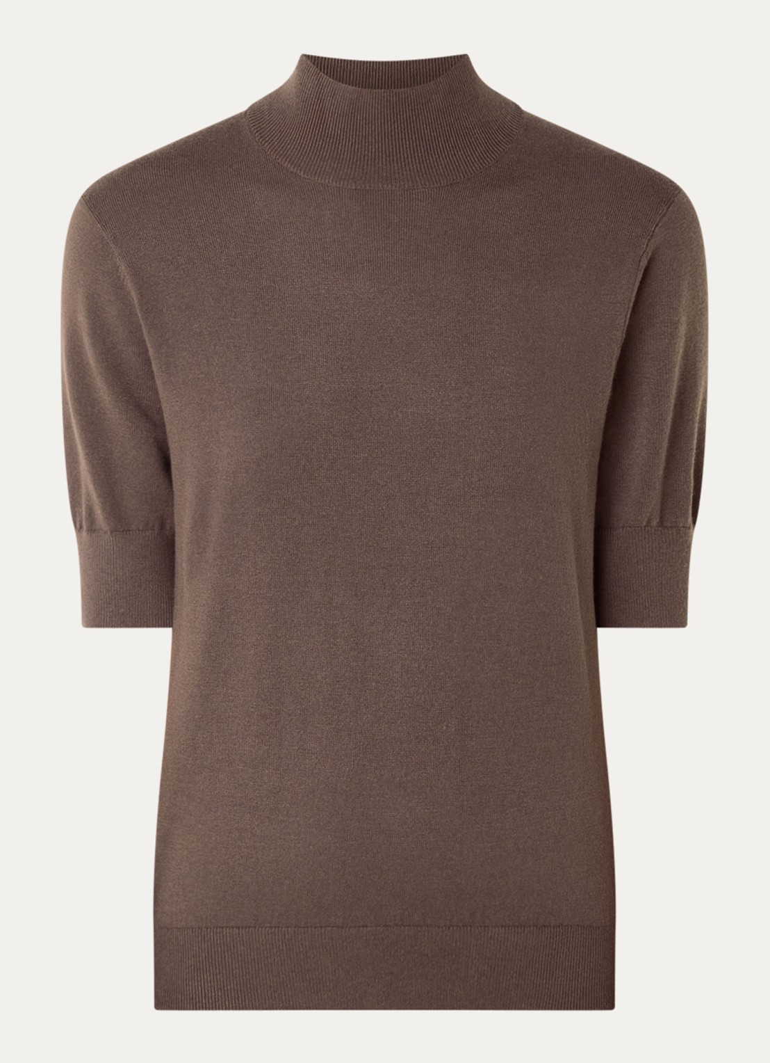 Josephine & Co Cybele fijngebreide pullover in wolblend - voorkant 3 bruin
