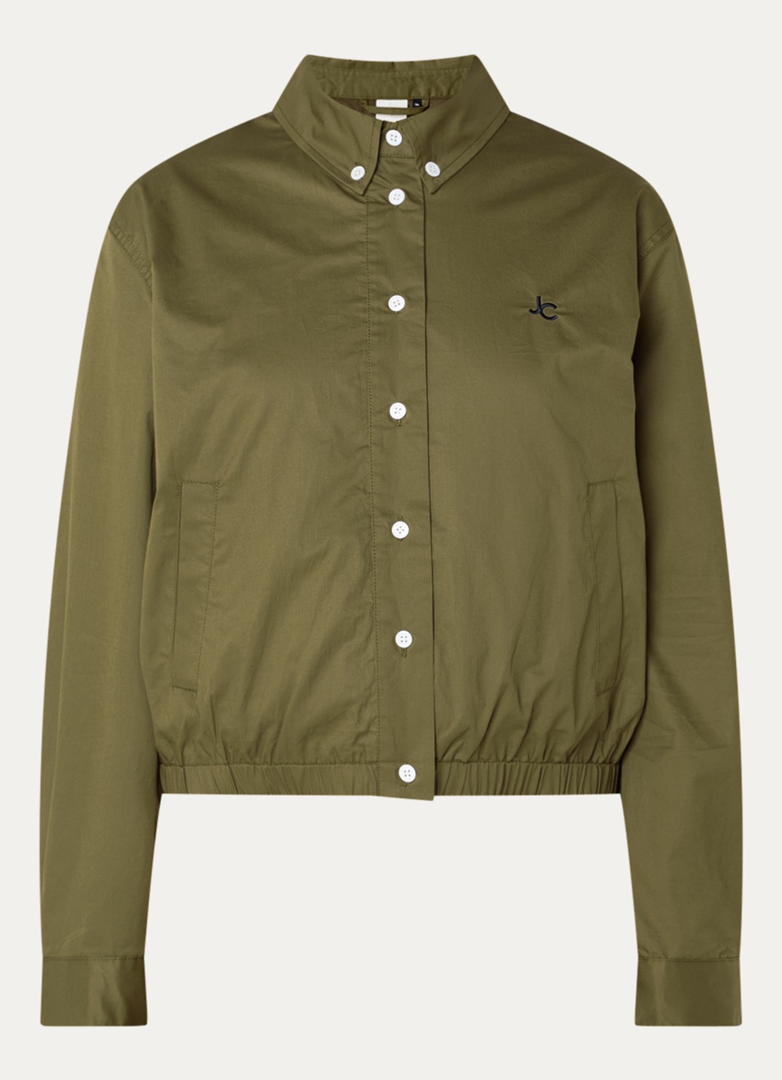 Josephine & Co Jack met logo en steekzakken - voorkant bronsgroen