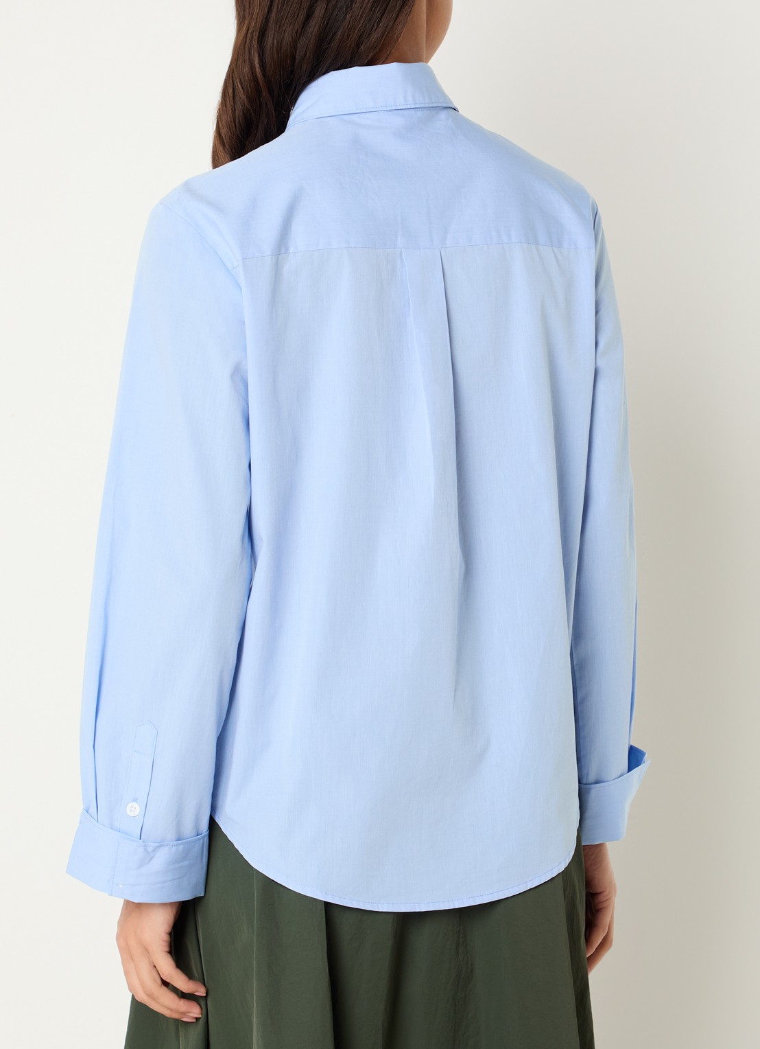 Josephine & Co Leon blouse met borstzak - achterkant lichtblauw