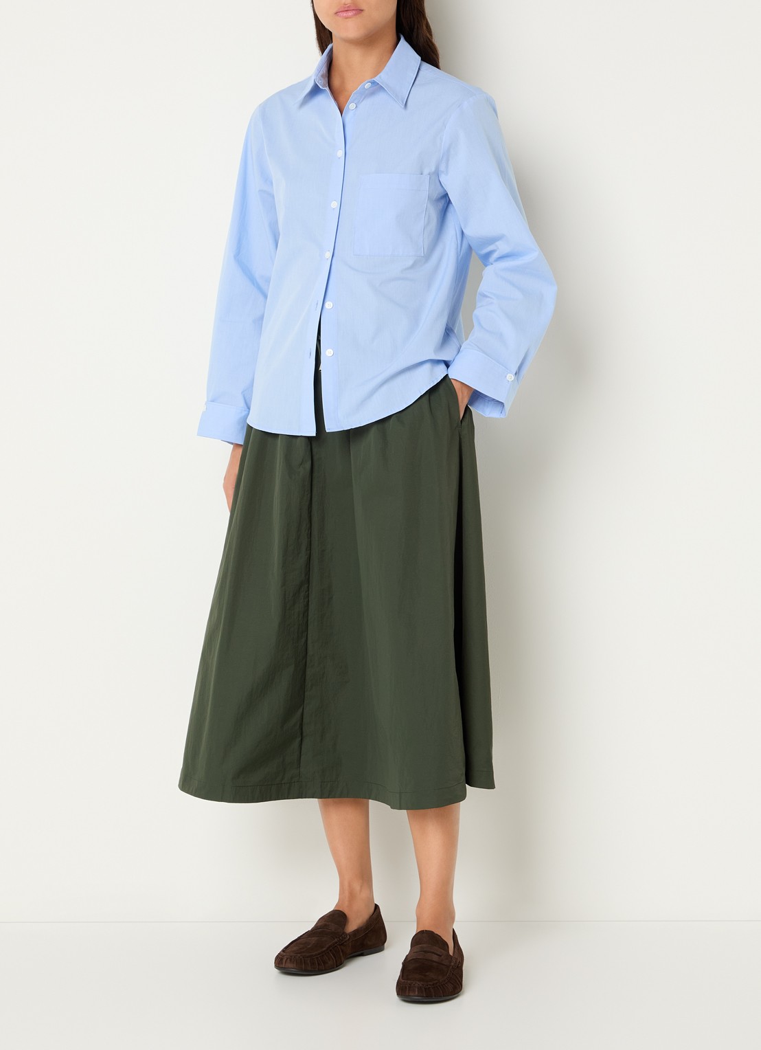 Josephine & Co Leon blouse met borstzak - voorkant 3 lichtblauw