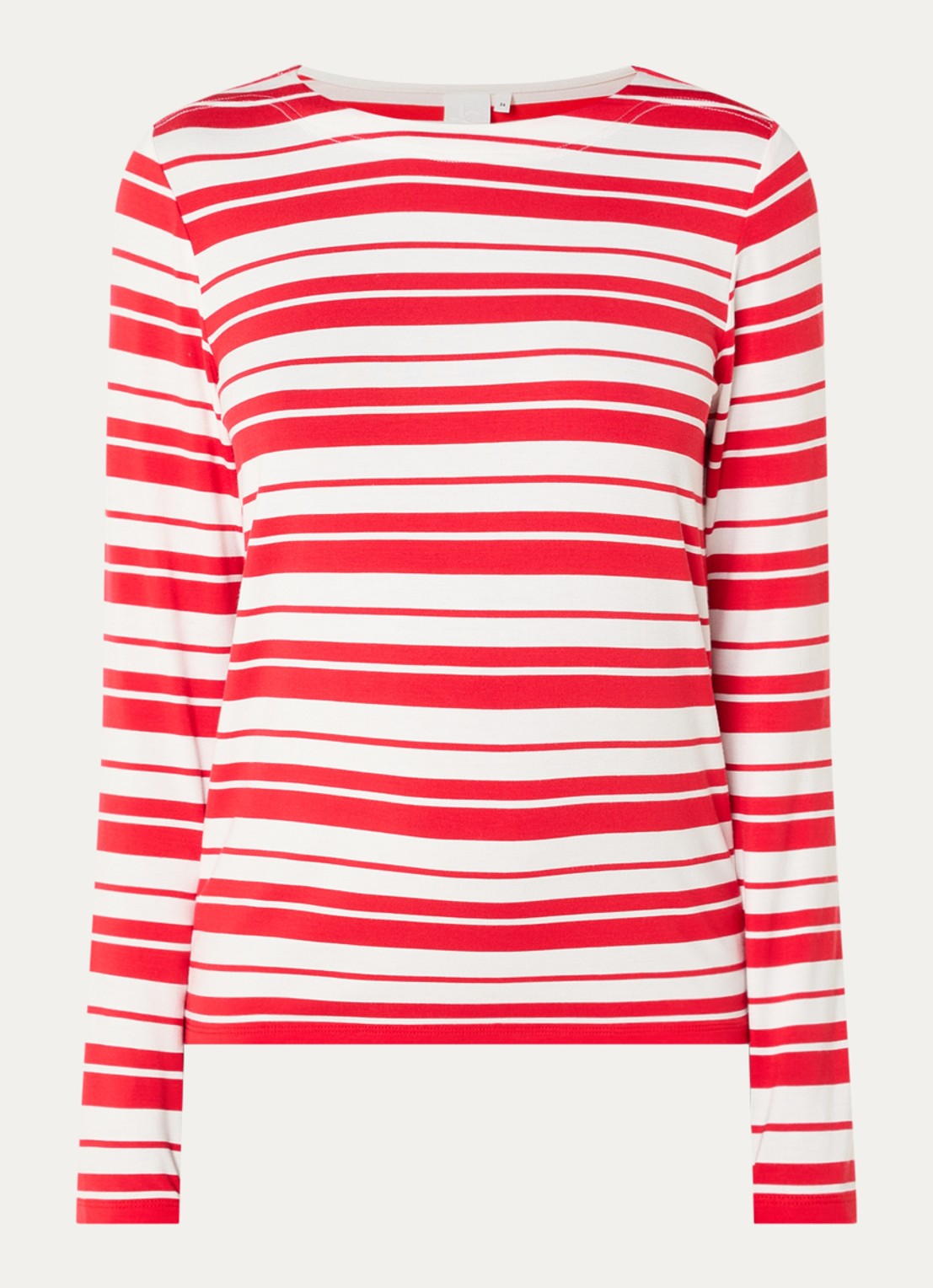 Josephine & Co Longsleeve met streepprint - voorkant rood