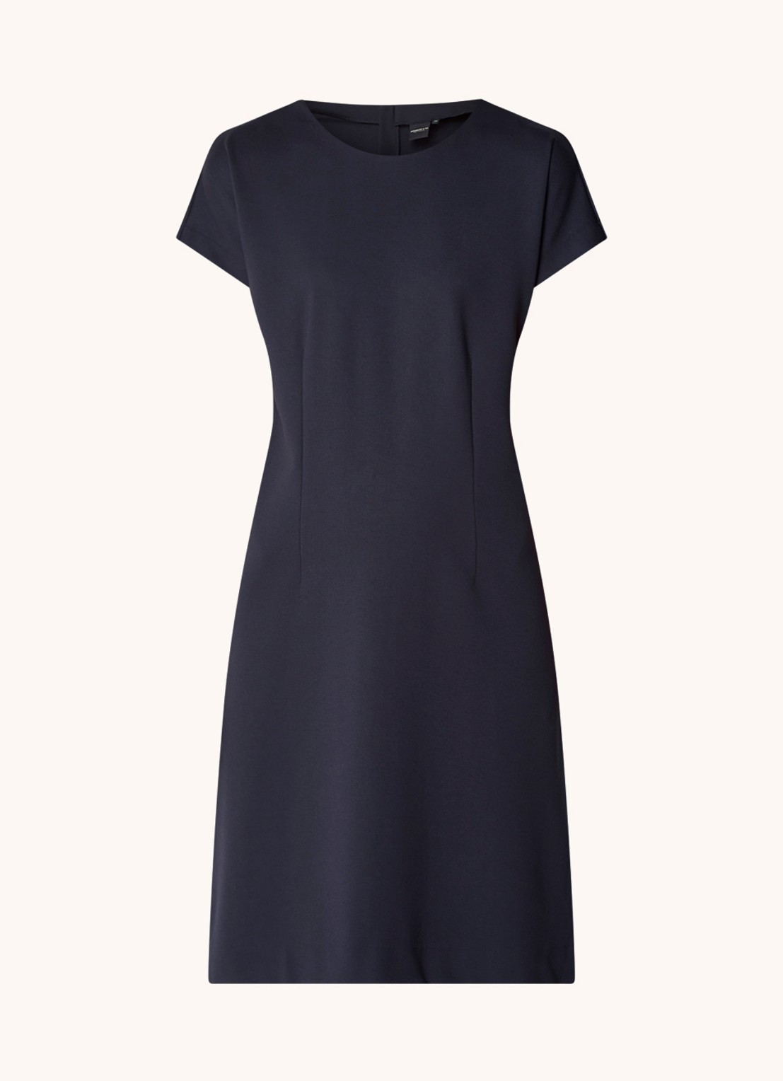 Josephine & Co Peggy mini jurk van jersey met ritsdetail - voorkant donkerblauw