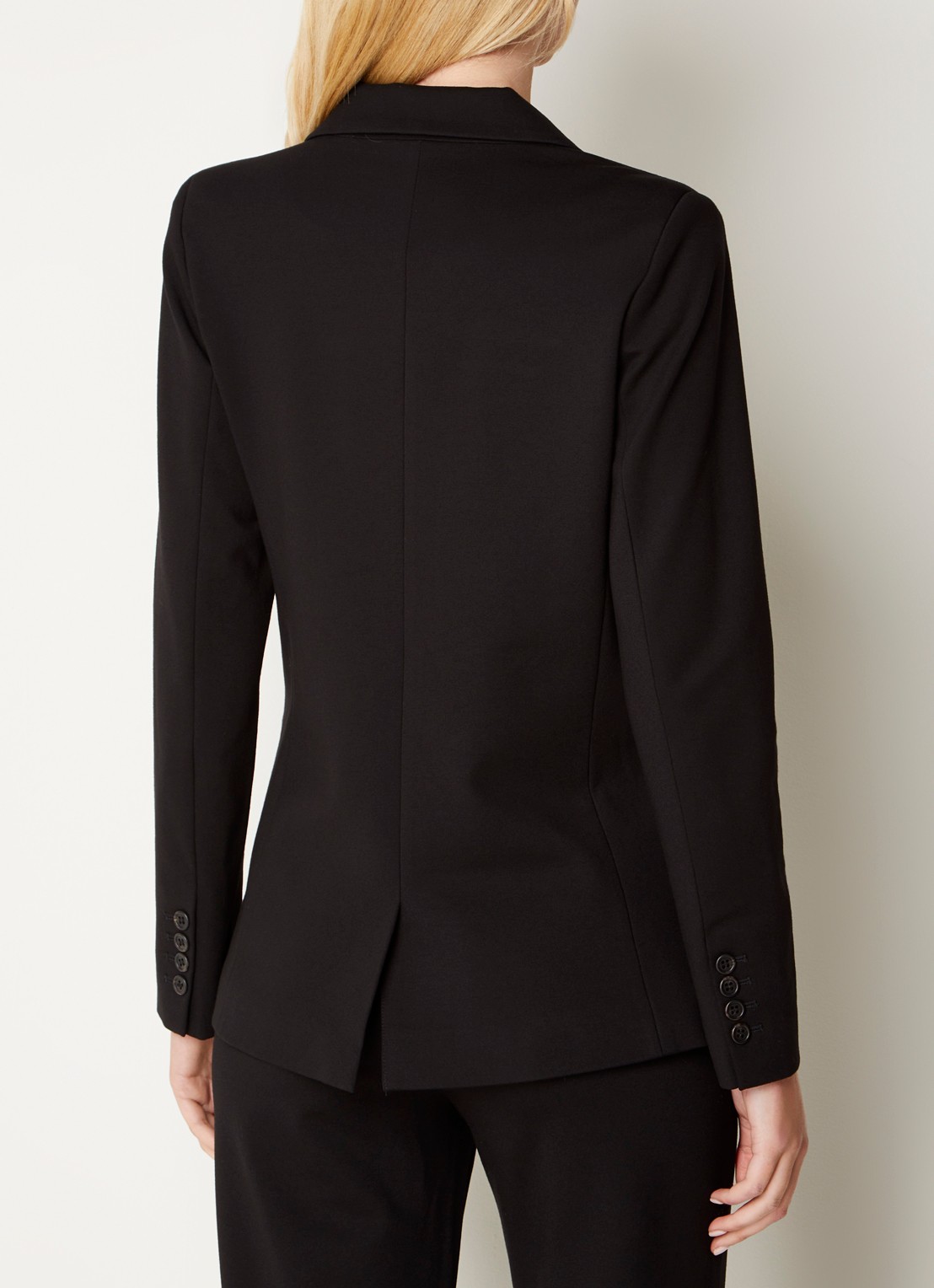 Josephine & Co Puck blazer van jersey met klepzakken - achterkant 4 zwart