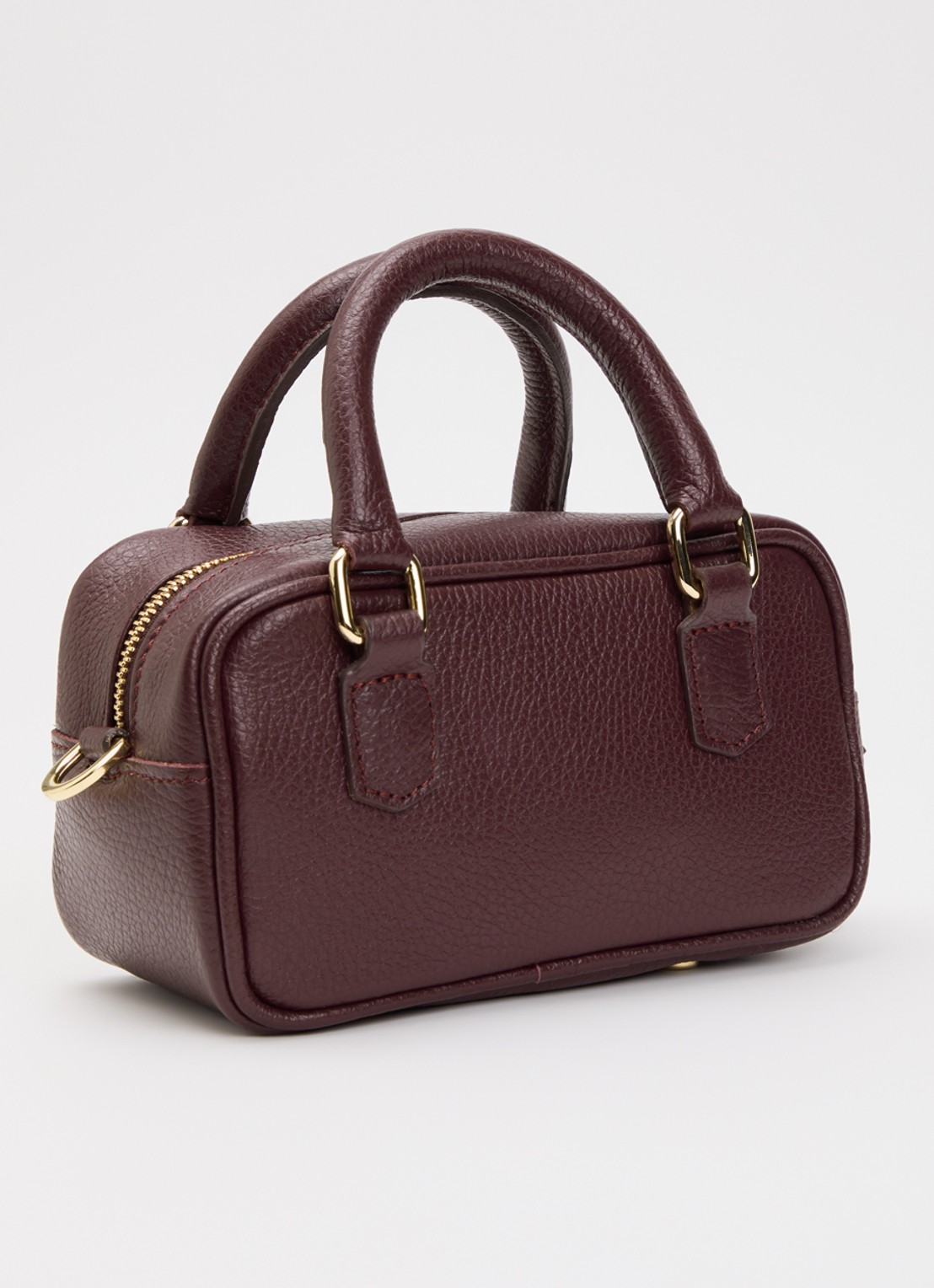 JOSH V Amandine crossbodytas met afneembare schouderriem  - achterkant 4 aubergine