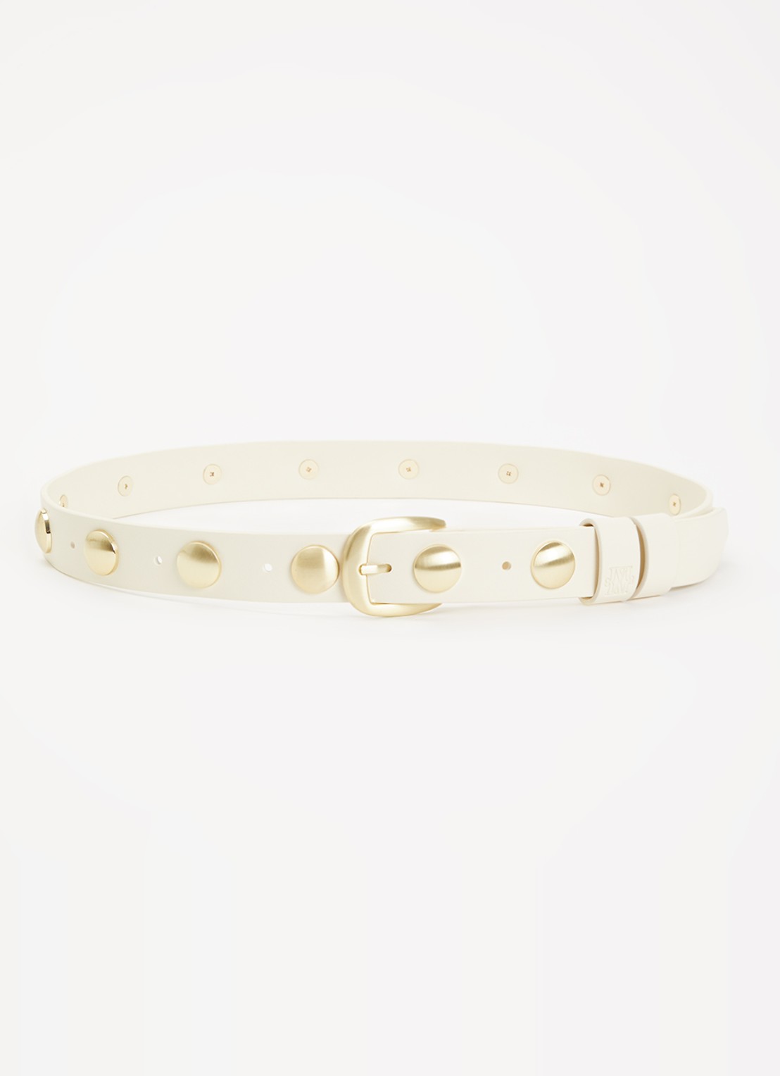 JOSH V Amina riem met studs - voorkant ivoor