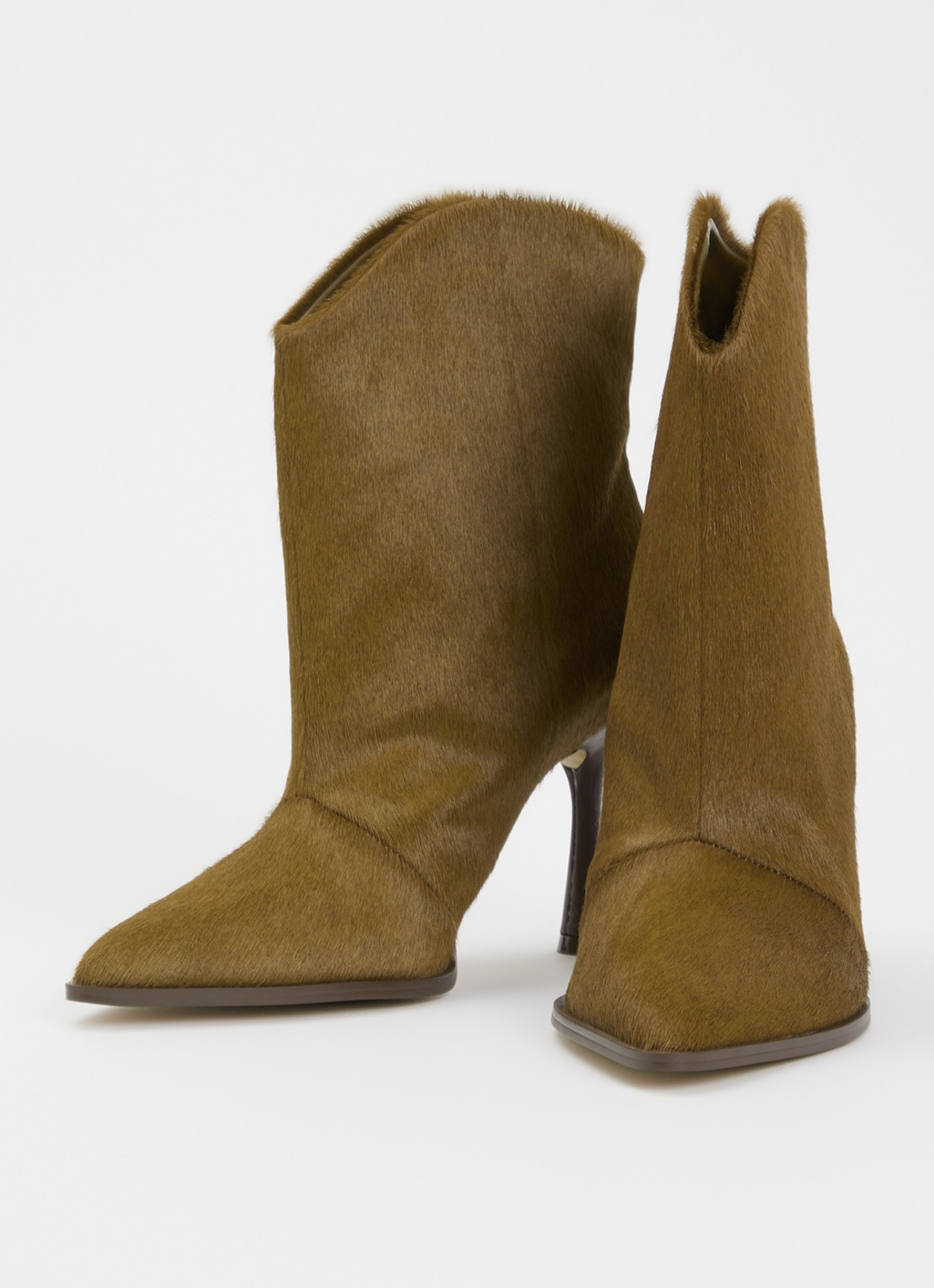 JOSH V Aurelia enkellaars van leer  - detail 5 donkerkhaki