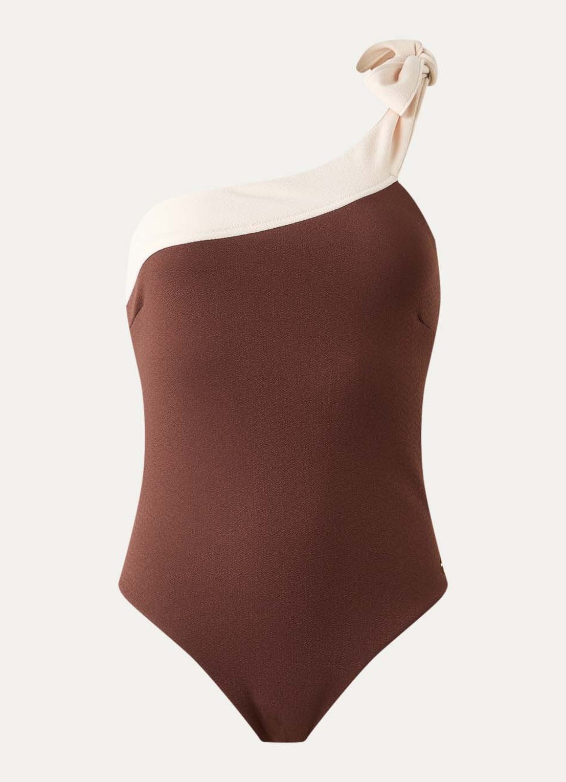 JOSH V Azine one shoulder badpak met uitneembare vulling - voorkant bruin