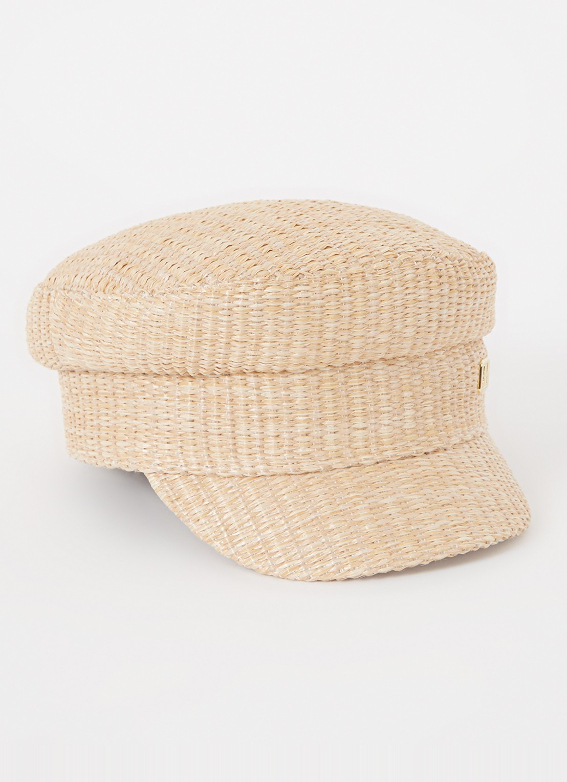 JOSH V Baker Boy pet van raffia - voorkant 2 beige