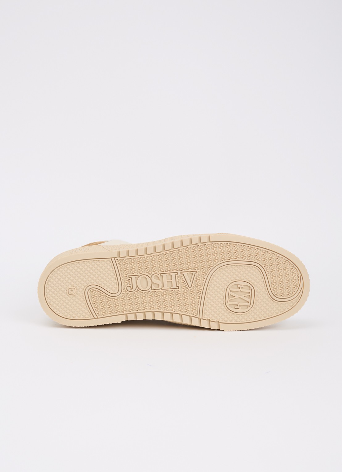 JOSH V Cynthia sneaker met details van leer - detail 2 creme