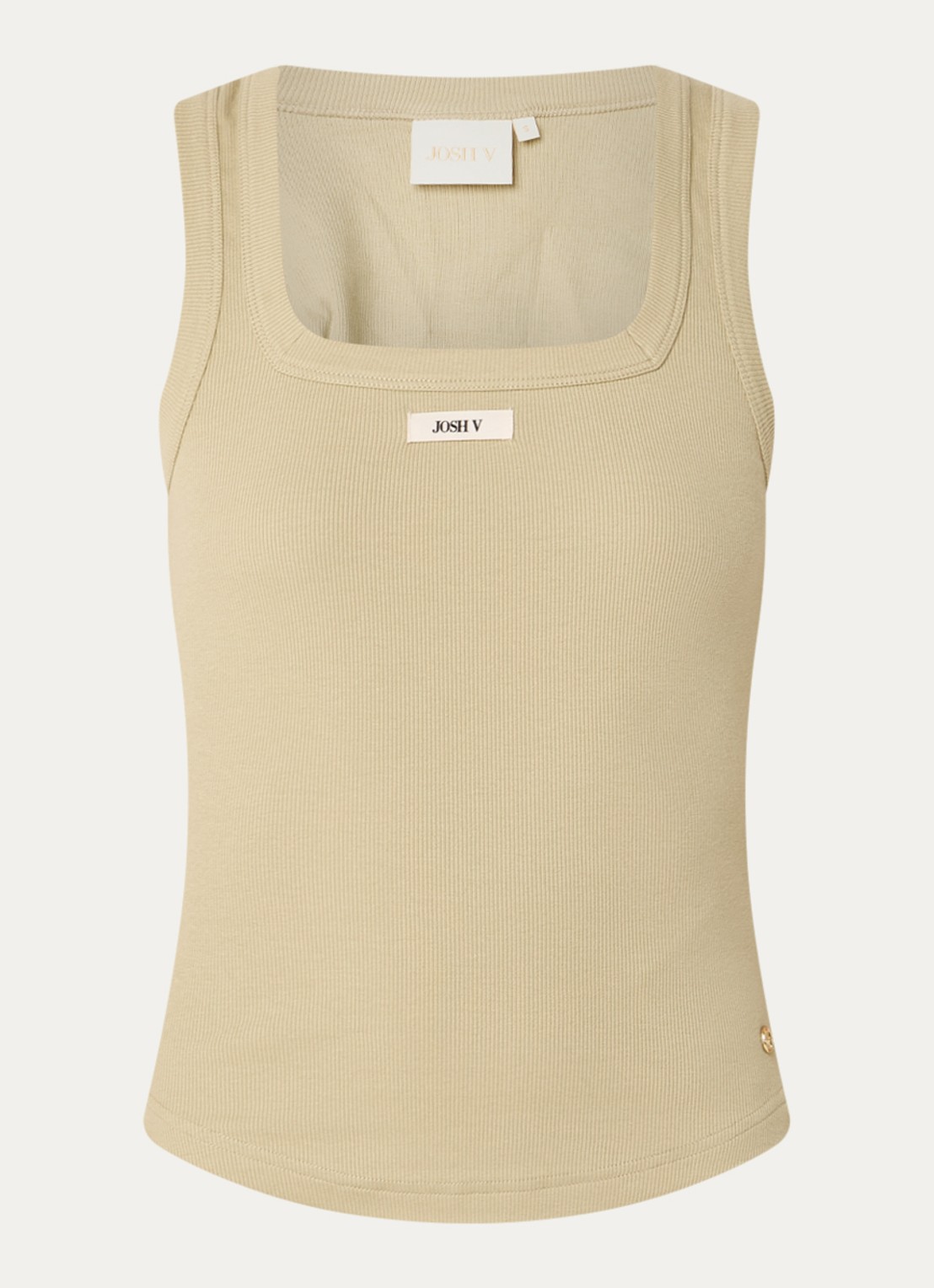 JOSH V Dieda tanktop met logo - voorkant 2 lindegroen