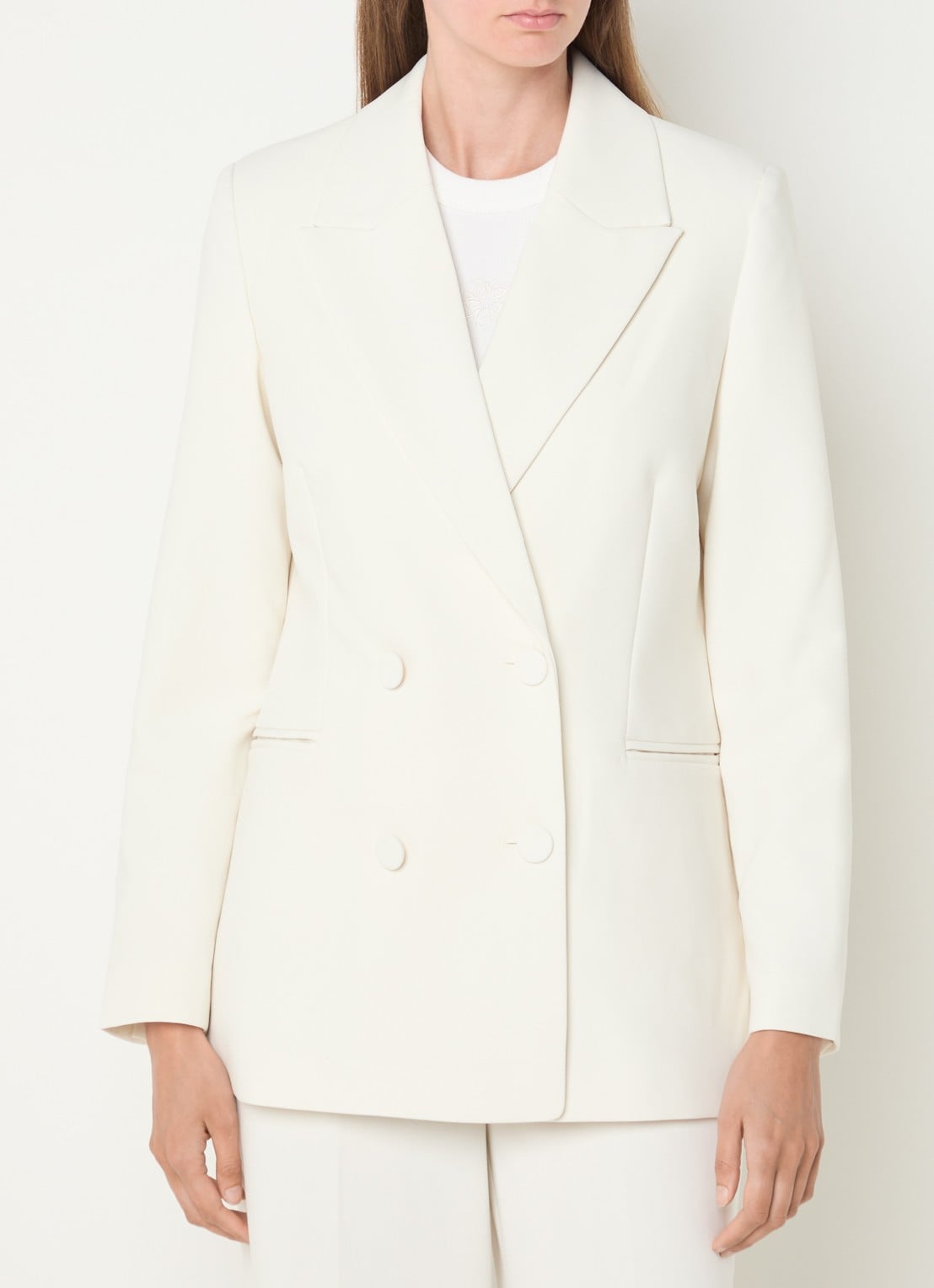 JOSH V Dillen double-breasted blazer - detail 4 creme