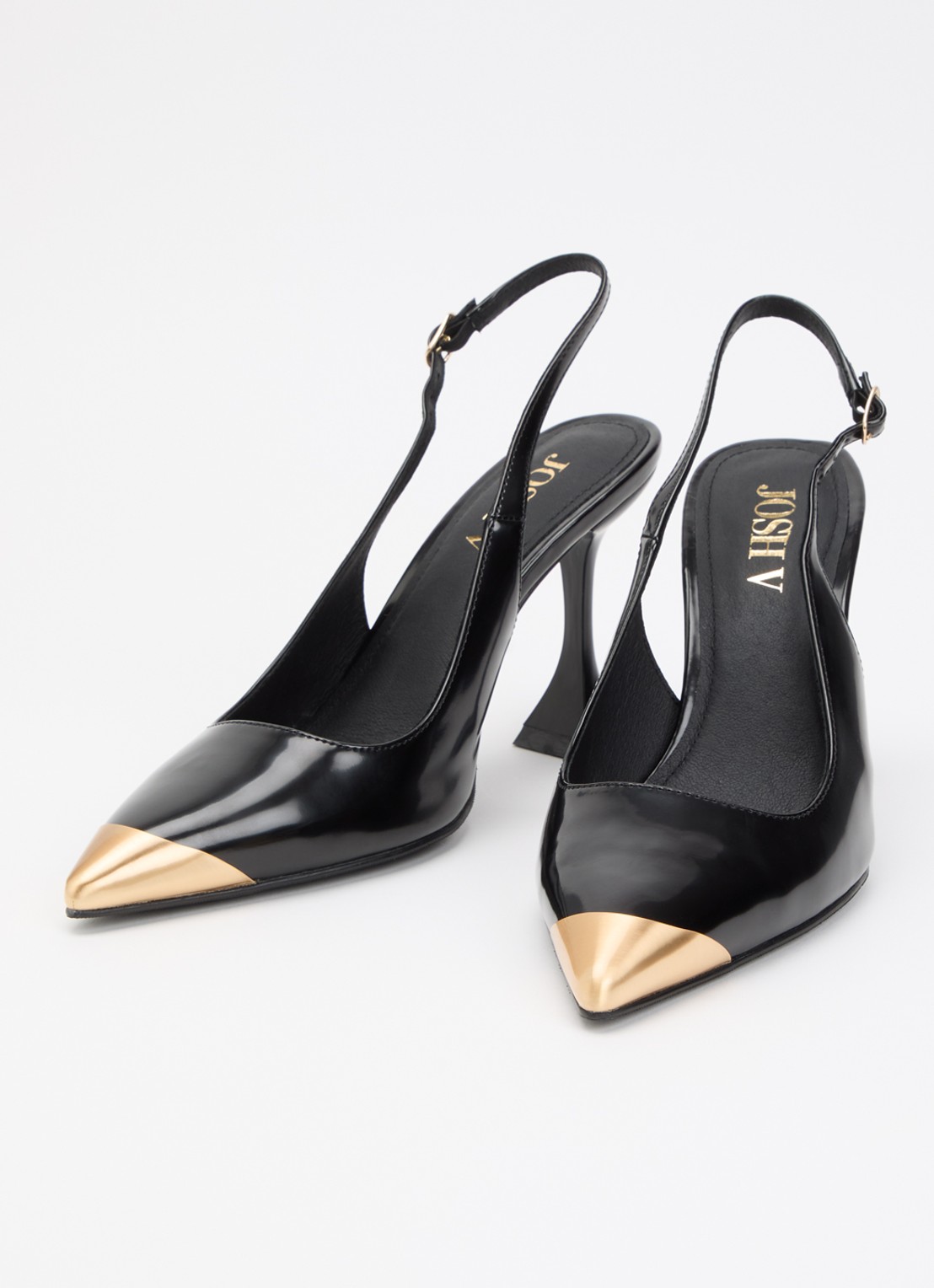 JOSH V Eleanna slingback met metallic details  - detail 3 zwart