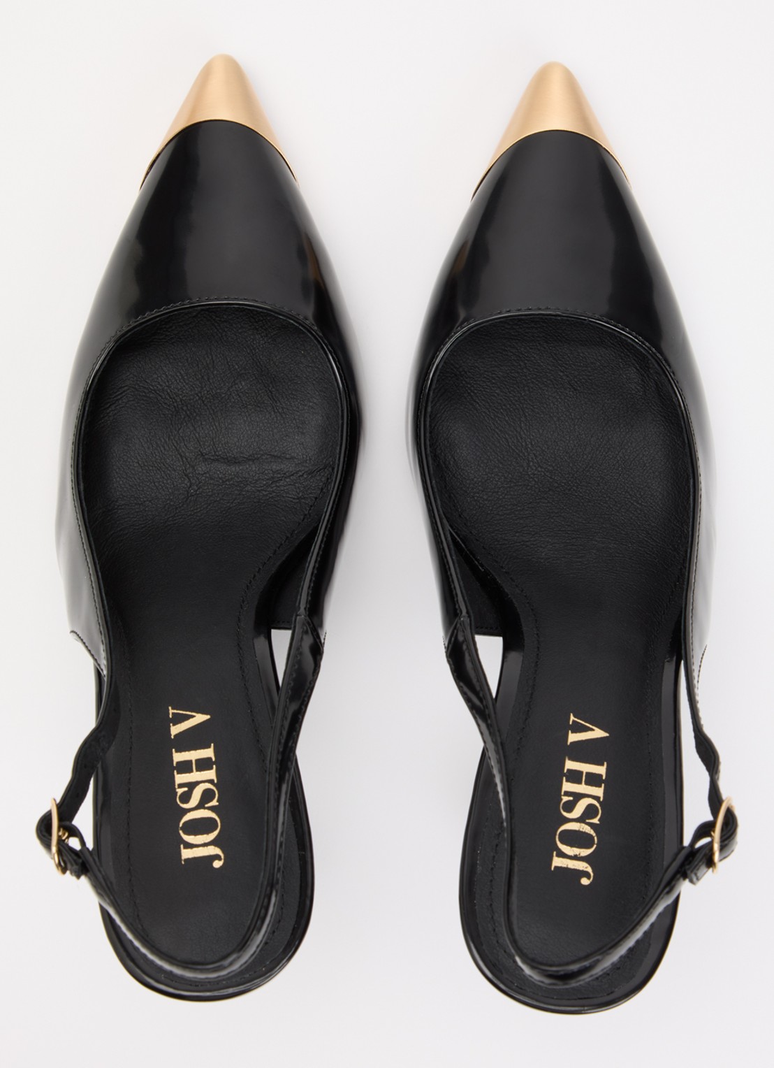 JOSH V Eleanna slingback met metallic details  - detail 4 zwart