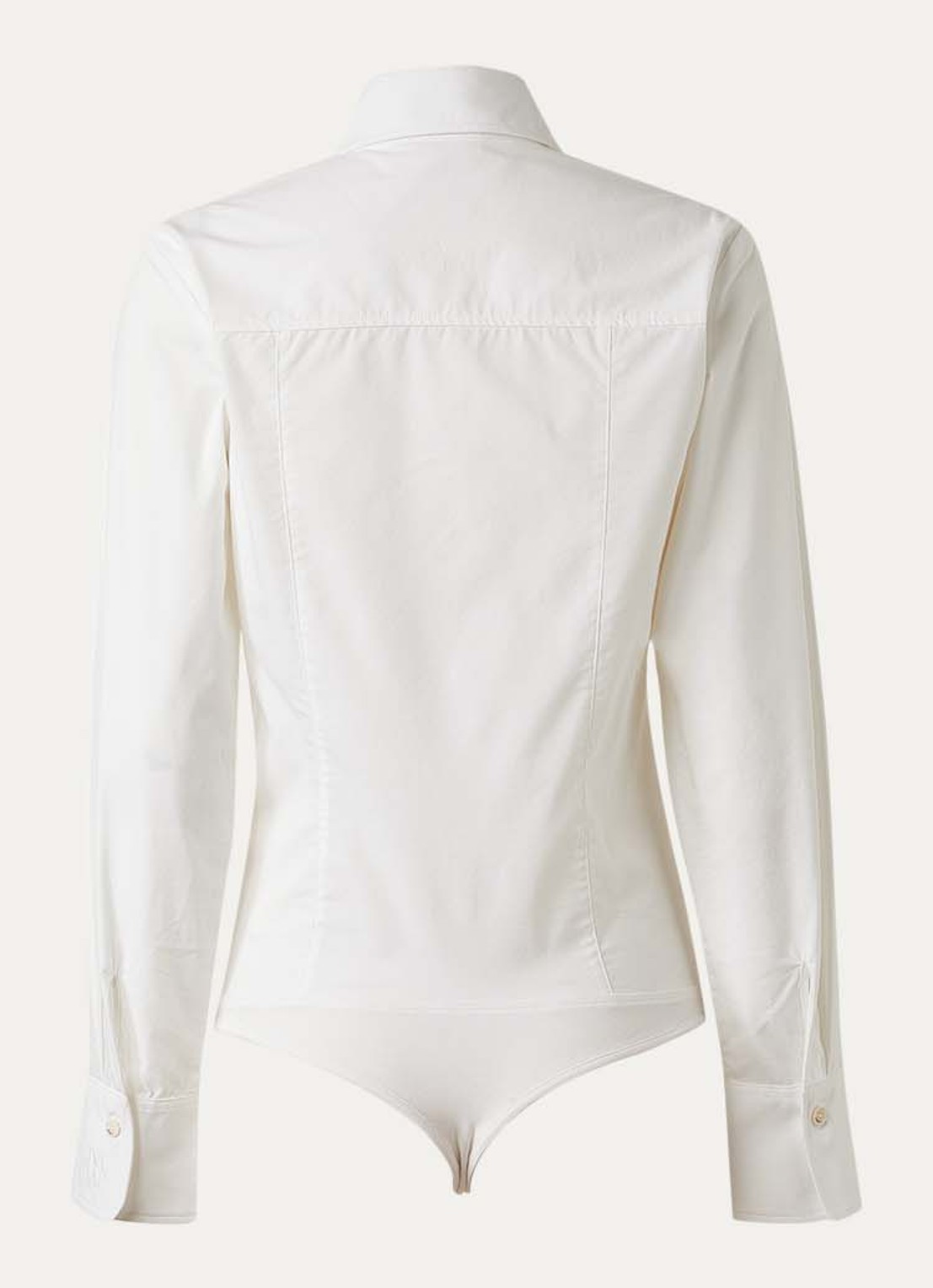 JOSH V Gael blouse met kraag - achterkant 3 gebroken wit