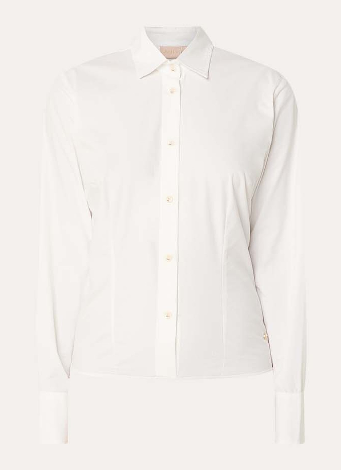 JOSH V Gael blouse met kraag - voorkant gebroken wit