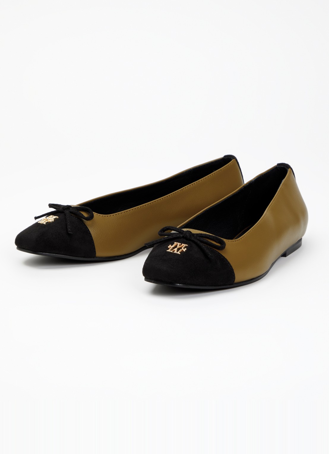 JOSH V Grace ballerina met logo - detail 3 mosgroen
