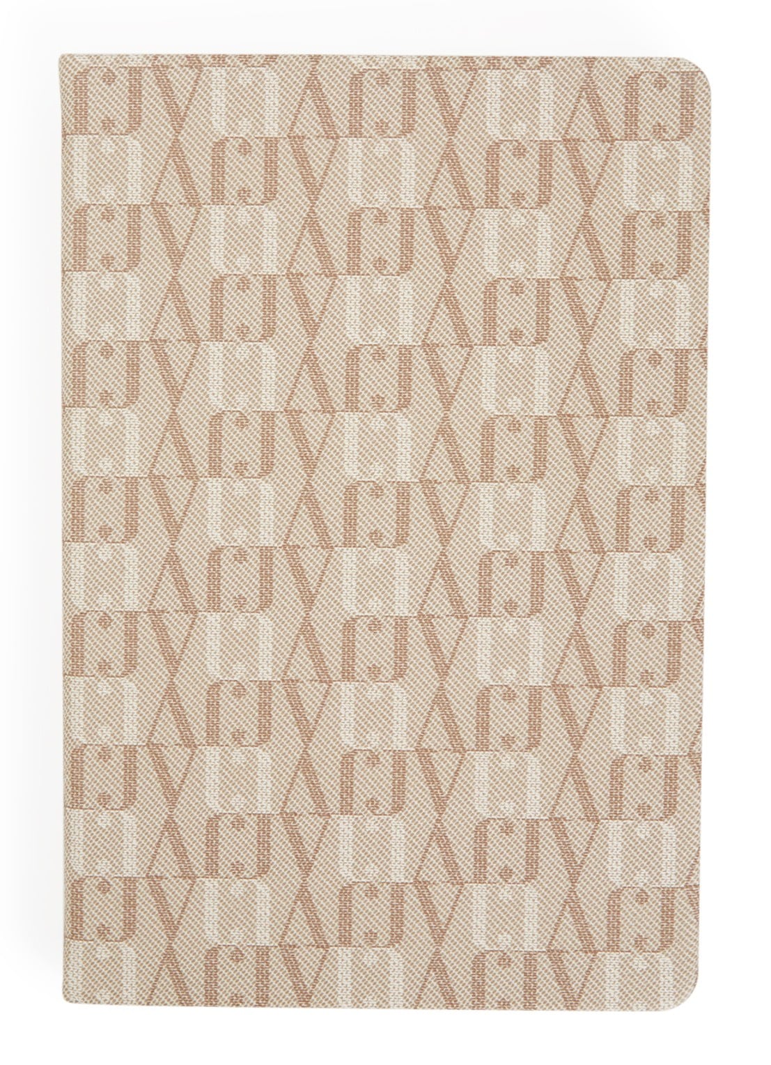 JOSH V Marlou notitiboek met logoprint - voorkant beige