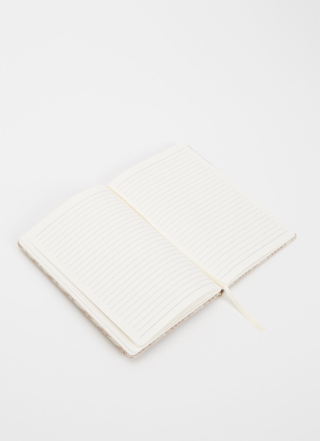 JOSH V Marlou notitiboek met logoprint - voorkant 2 beige