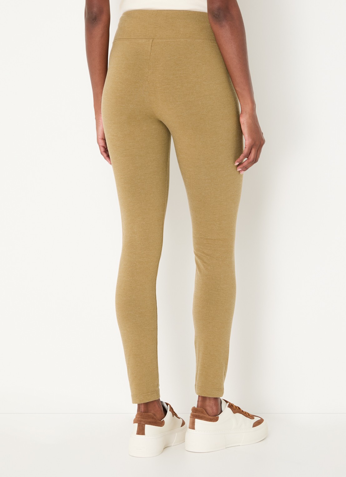 JOSH V Merrit high waist slim fit legging  - achterkant 4 khaki