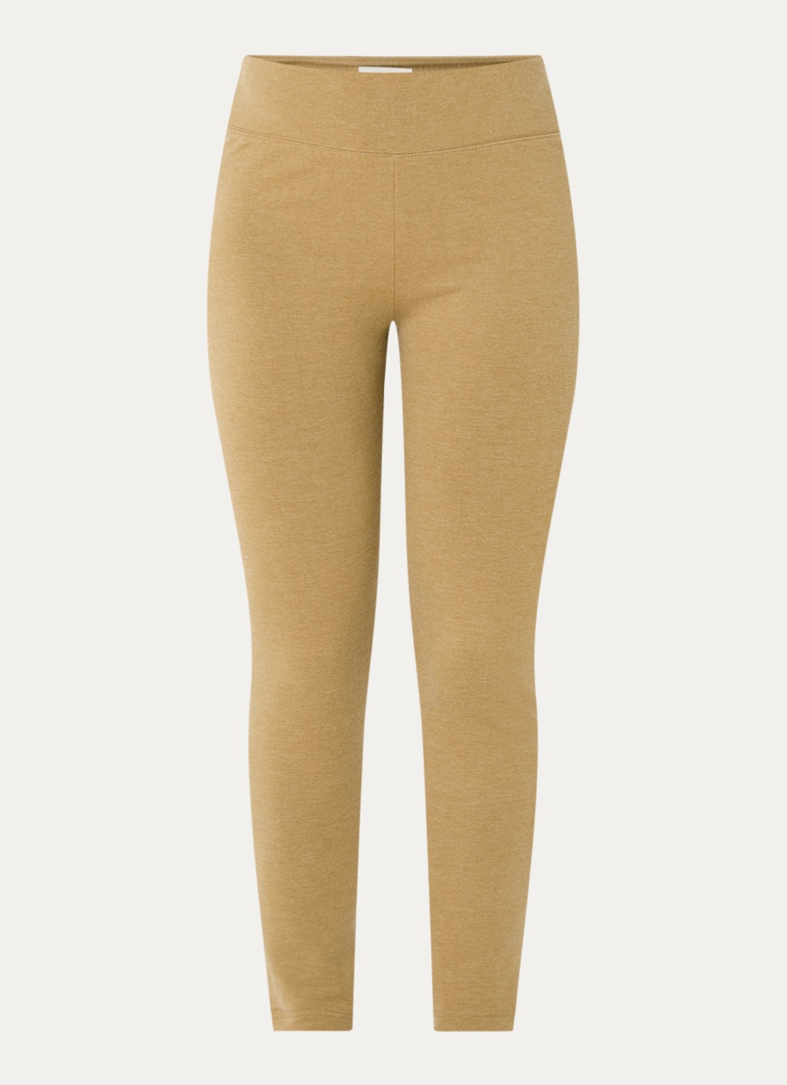 JOSH V Merrit high waist slim fit legging  - voorkant 2 khaki