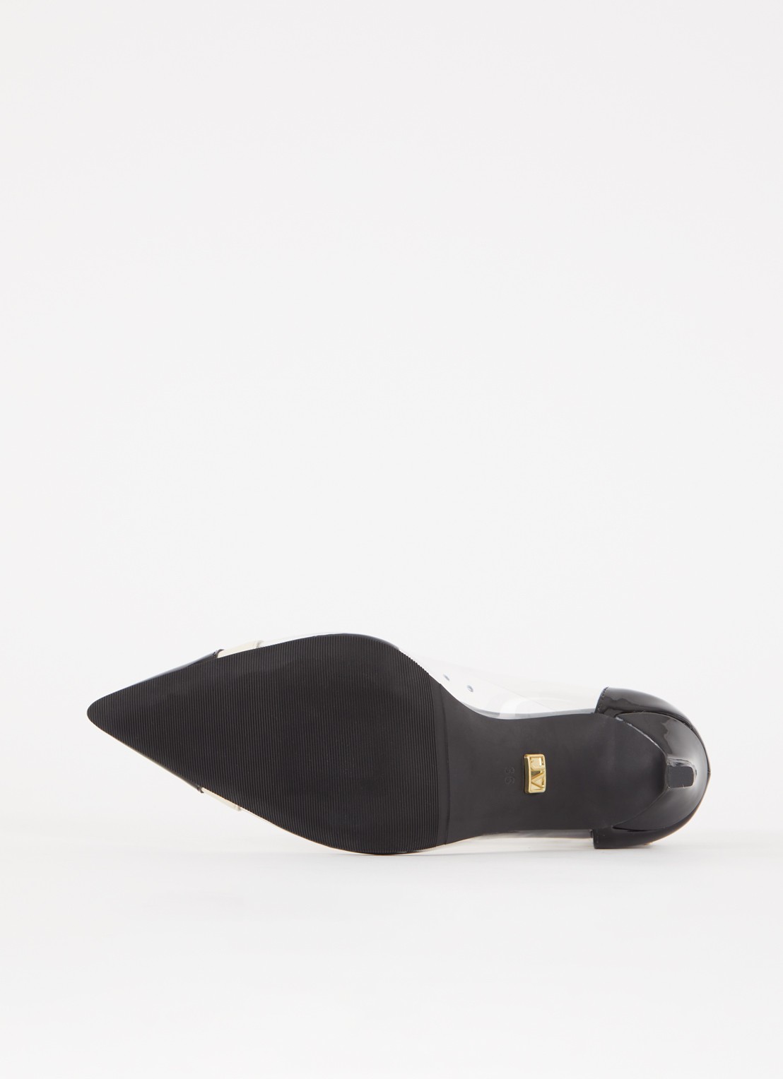 JOSH V Michou pump met lakleren details - detail 4 zwart