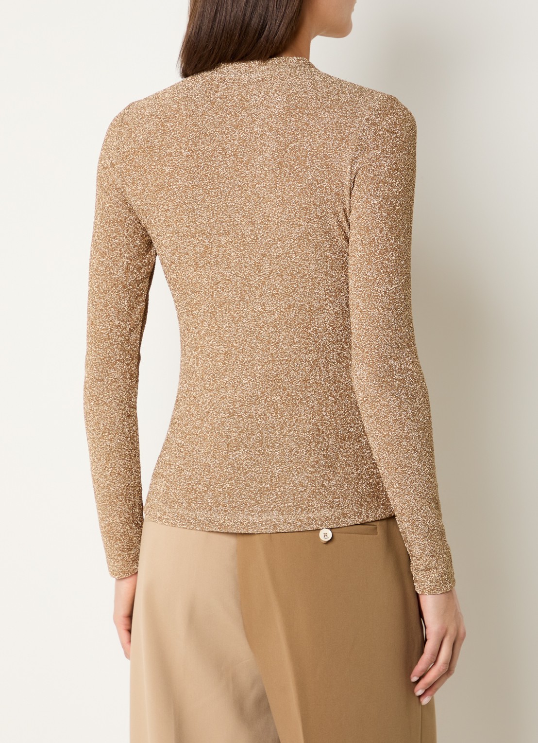 JOSH V Palmer top met lurex - achterkant 4 goud