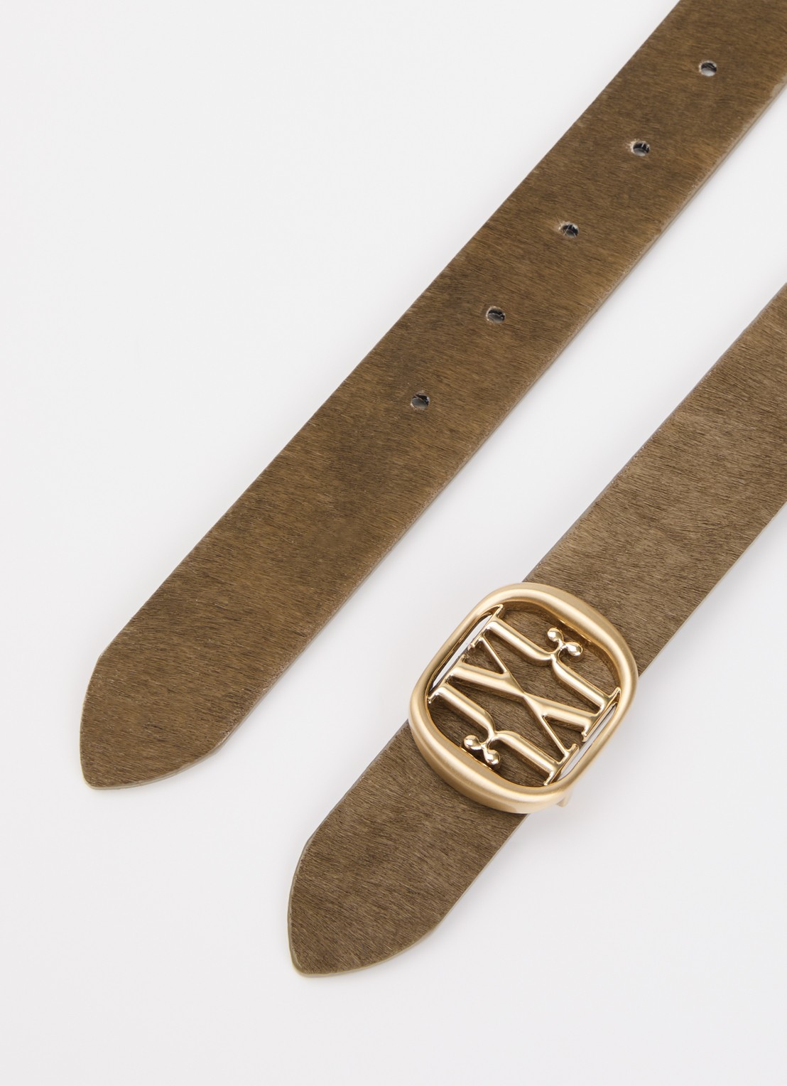JOSH V Perri riem met logo  - detail 2 donkerkhaki