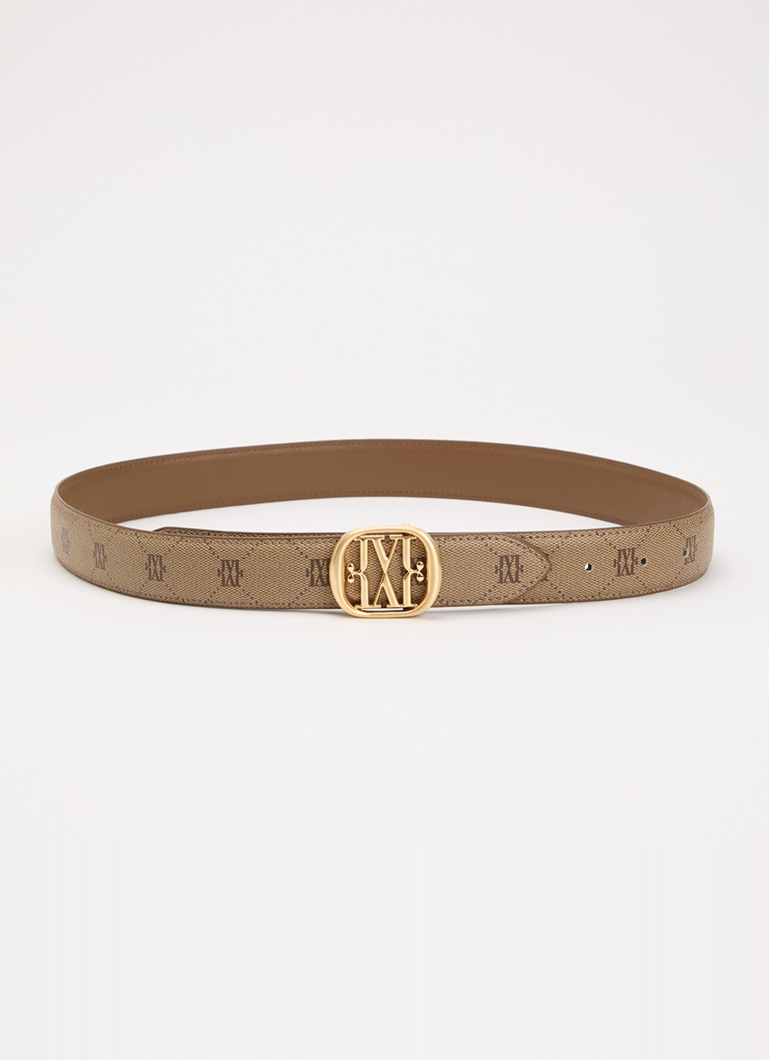 JOSH V Reversible perri riem met logo - voorkant lichtbruin