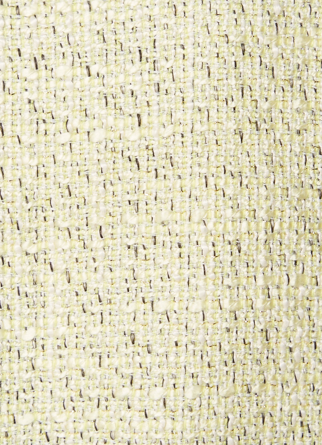 JOSH V Tara mini double-breasted blazerjurk van bouclé - detail 5 vanillegeel