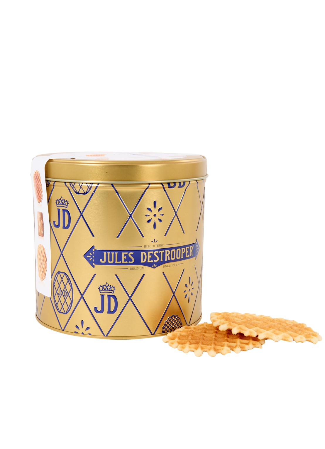 Jules Destrooper Jules' Tin koekjes in blik 200 gram - voorkant undefined