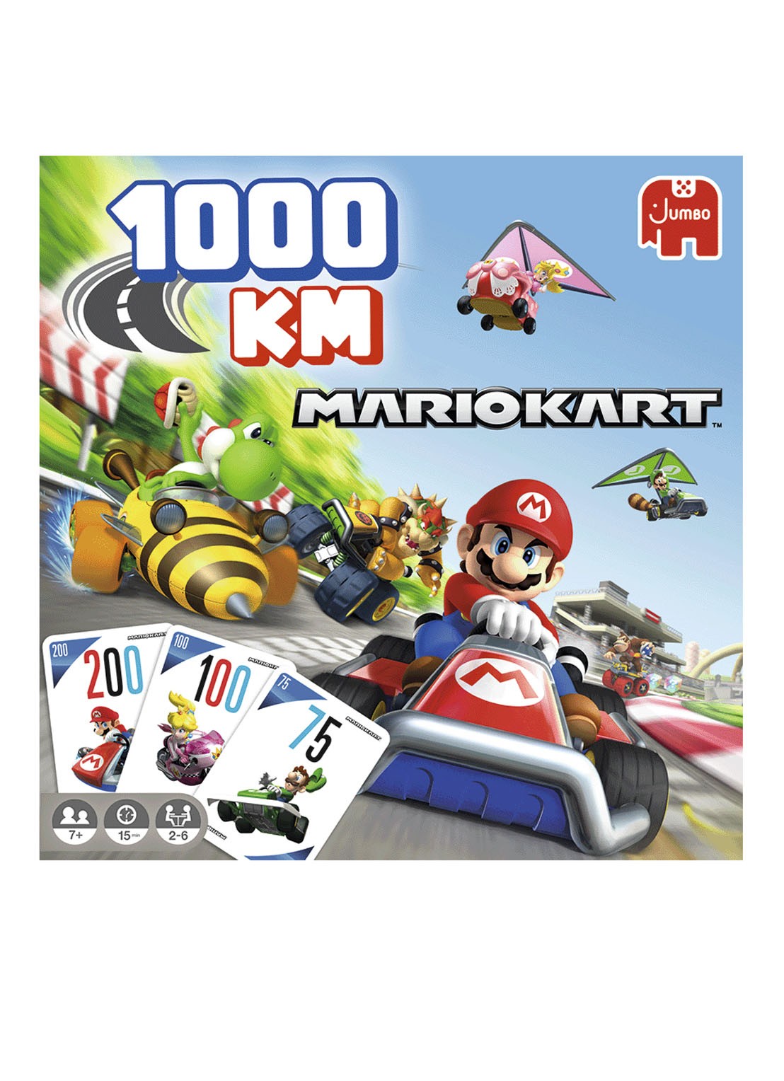 Jumbo Jumbo 1000km Mario Kart bordspel - detail 3 multicolor