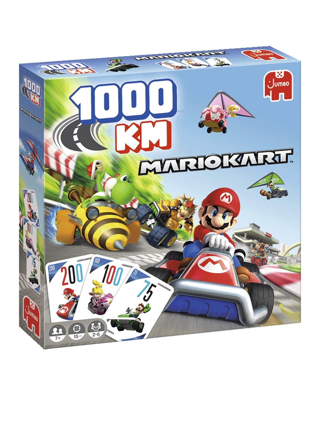Jumbo Jumbo 1000km Mario Kart bordspel - voorkant multicolor