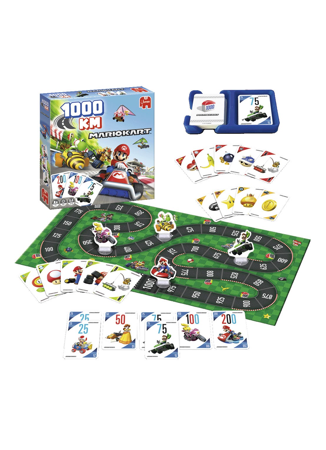 Jumbo Jumbo 1000km Mario Kart bordspel - voorkant 2 multicolor