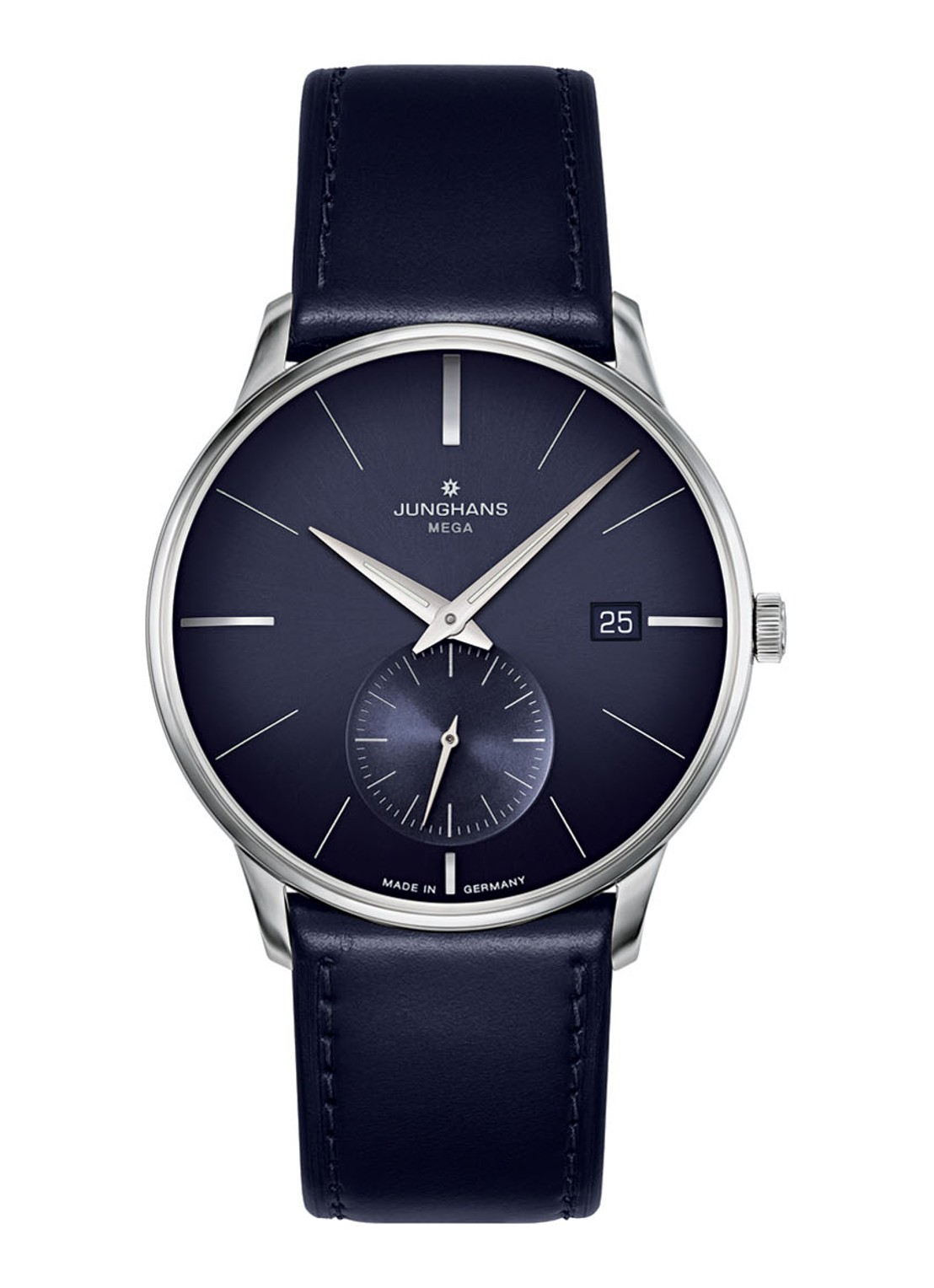 Junghans Meister Small Second horloge 058/4901.00 - voorkant 2 zilver