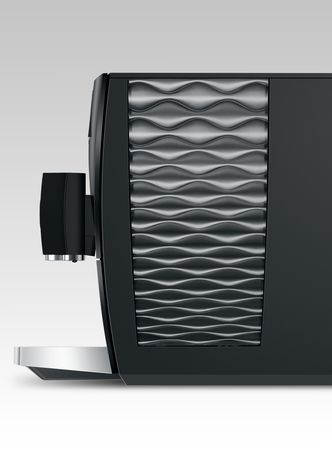 JURA C9 Piano Black (EA) volautomatische koffiemachine - achterkant zwart