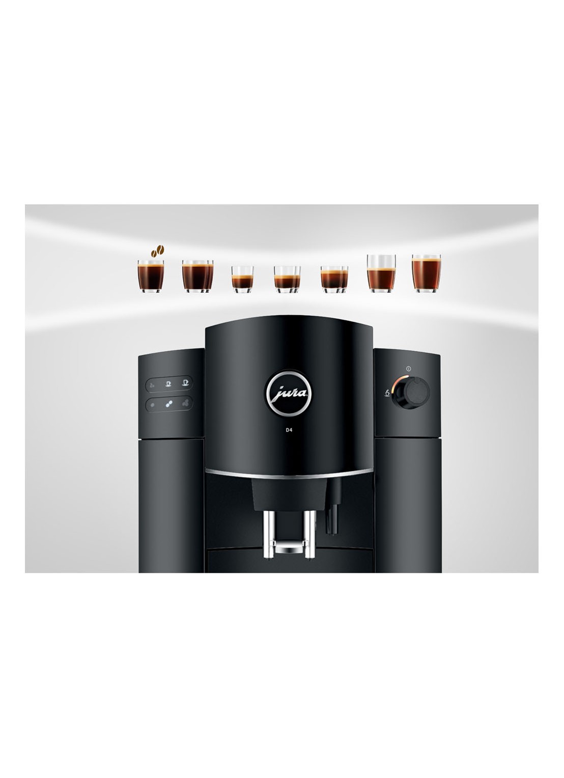 JURA D4 Piano Black koffiemachine 15221 - detail 5 zwart