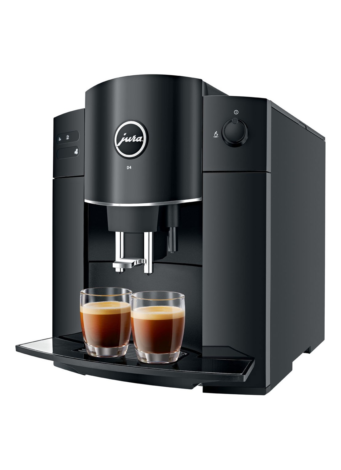 JURA D4 Piano Black koffiemachine 15221 - voorkant zwart
