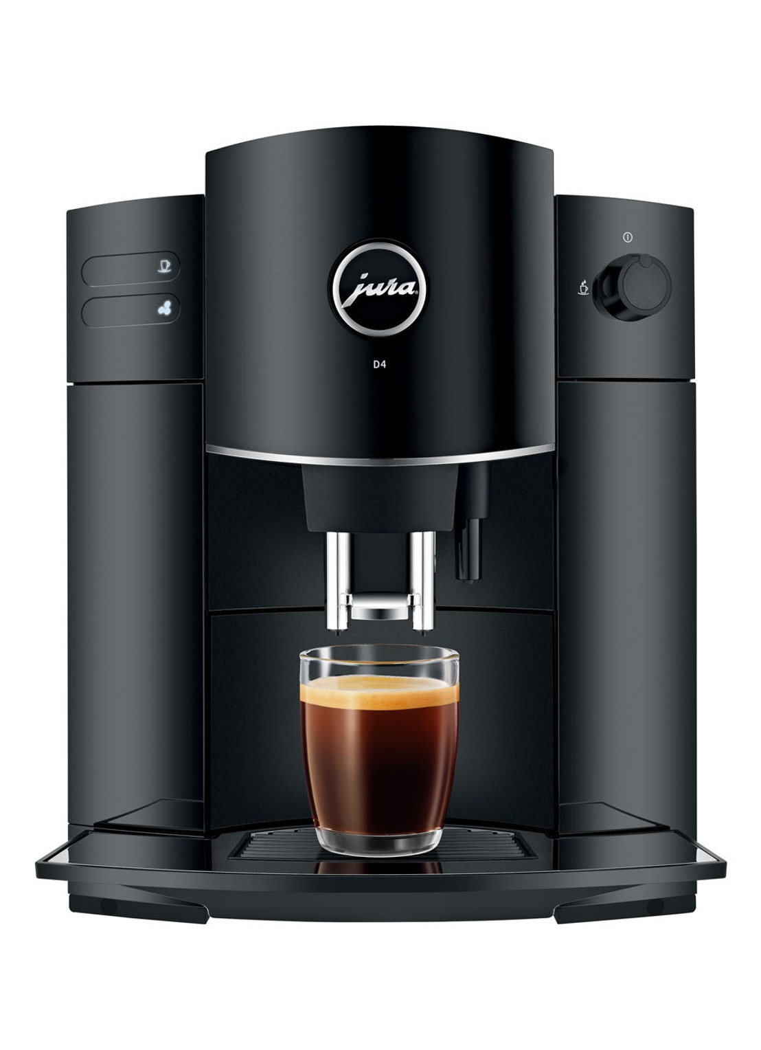 JURA D4 Piano Black koffiemachine 15221 - voorkant 2 zwart