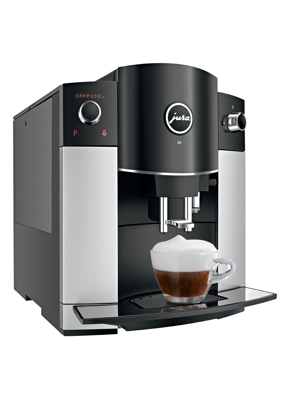 JURA D6 Platina koffiemachine - detail 3 grijs