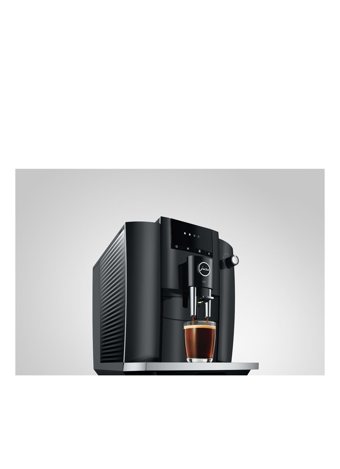 JURA E4 Piano Black EA volautomatische koffiemachine - detail 4 zwart