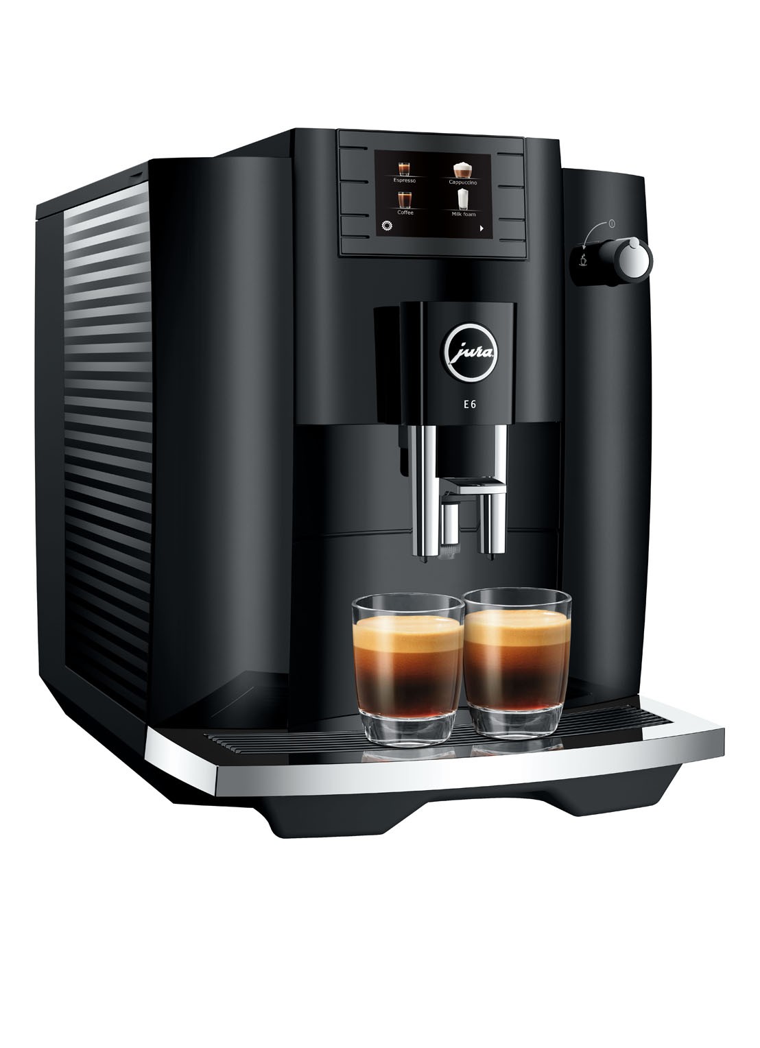 JURA E6 Piano Black EC volautomatische espressomachine - detail 4 zwart