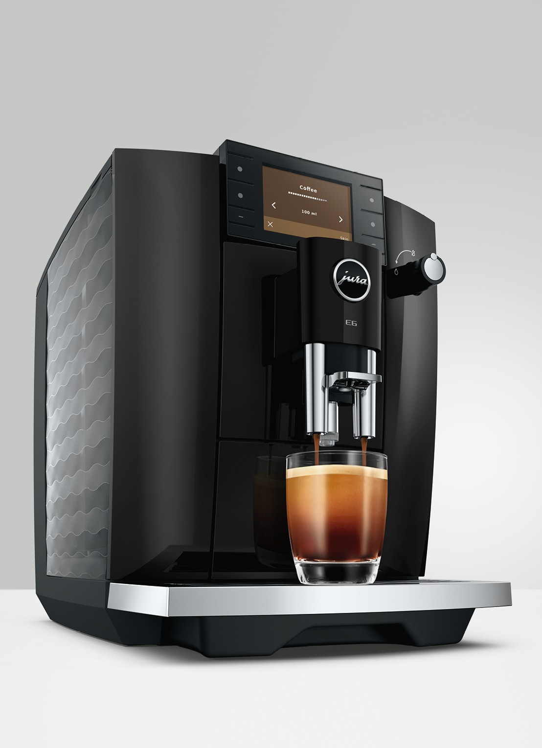 JURA E6 Piano Black (ED) volautomatische koffiemachine - detail 5 zwart