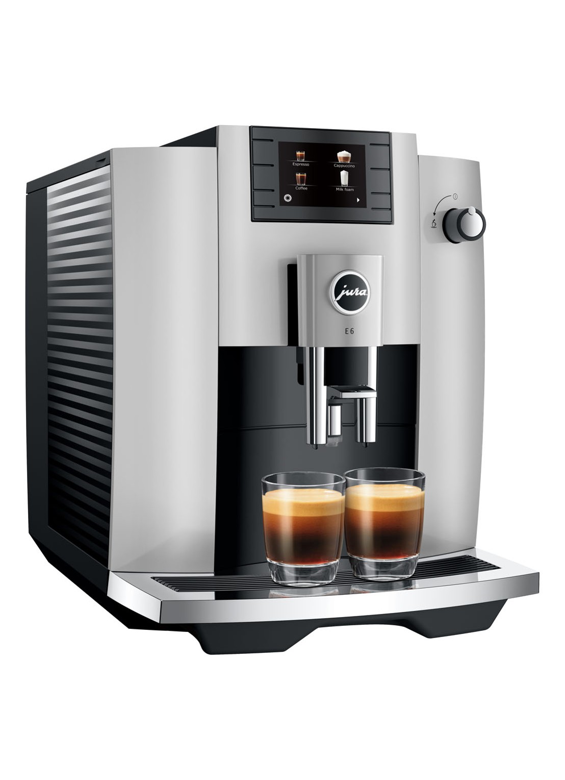 JURA E6 Platina (EC) koffiemachine - detail 3 grijs
