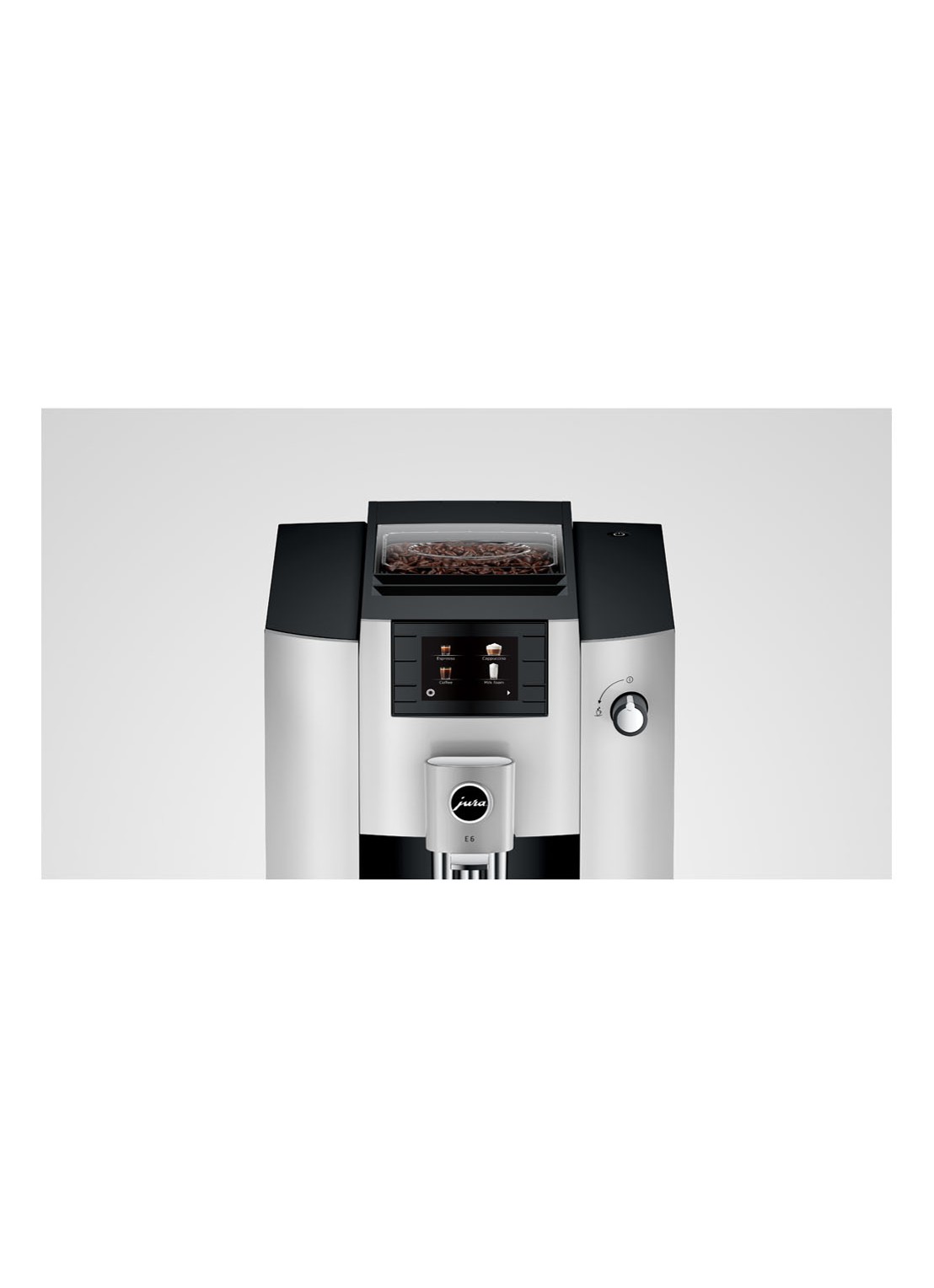 JURA E6 Platina (EC) koffiemachine - detail 4 grijs