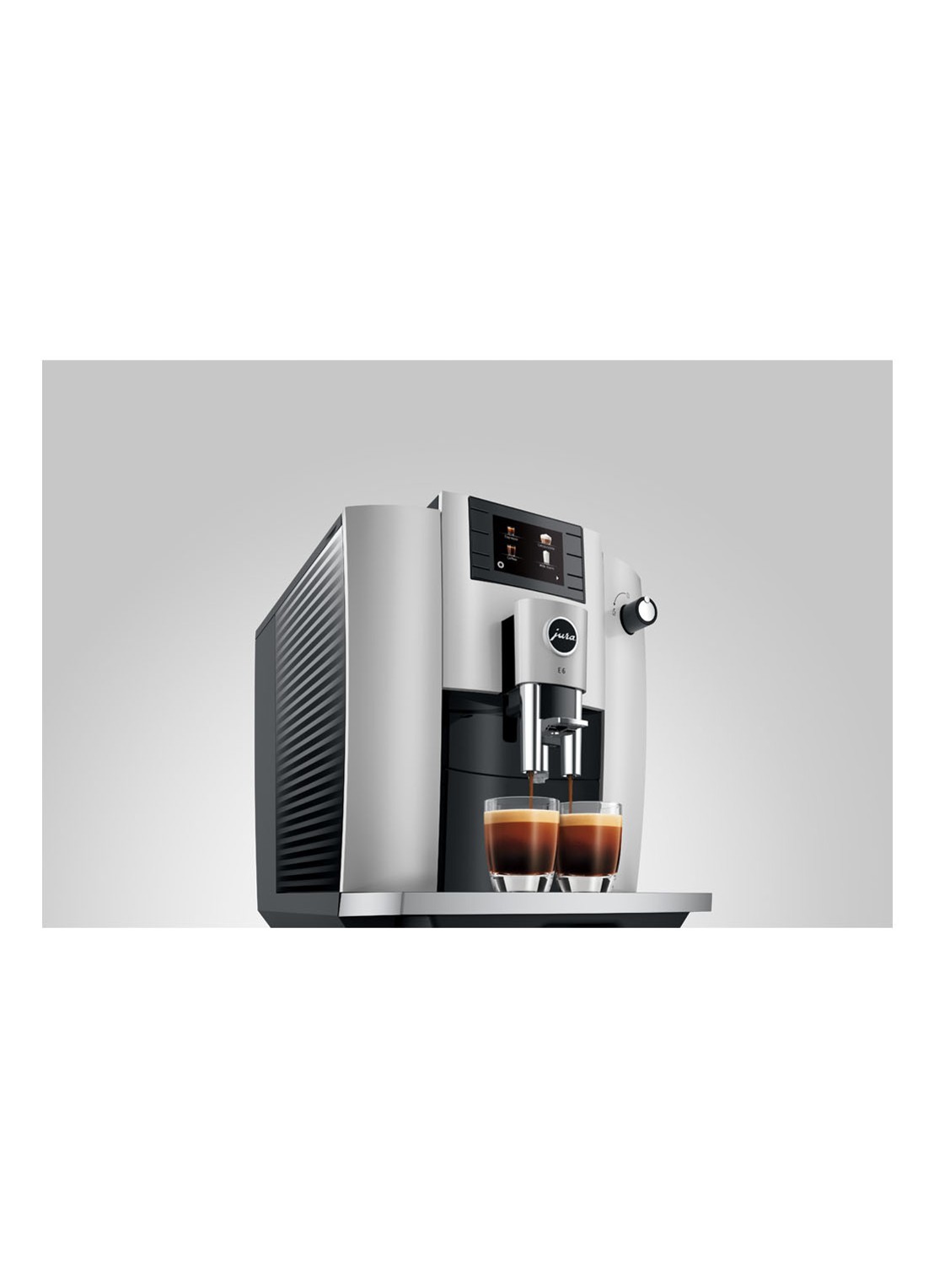 JURA E6 Platina (EC) koffiemachine - detail 5 grijs