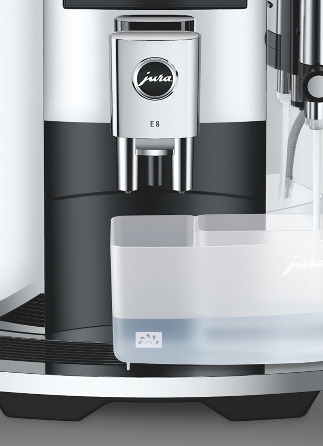 JURA E8 Chroom (EC) volautomatische espressomachine - detail 5 zilver