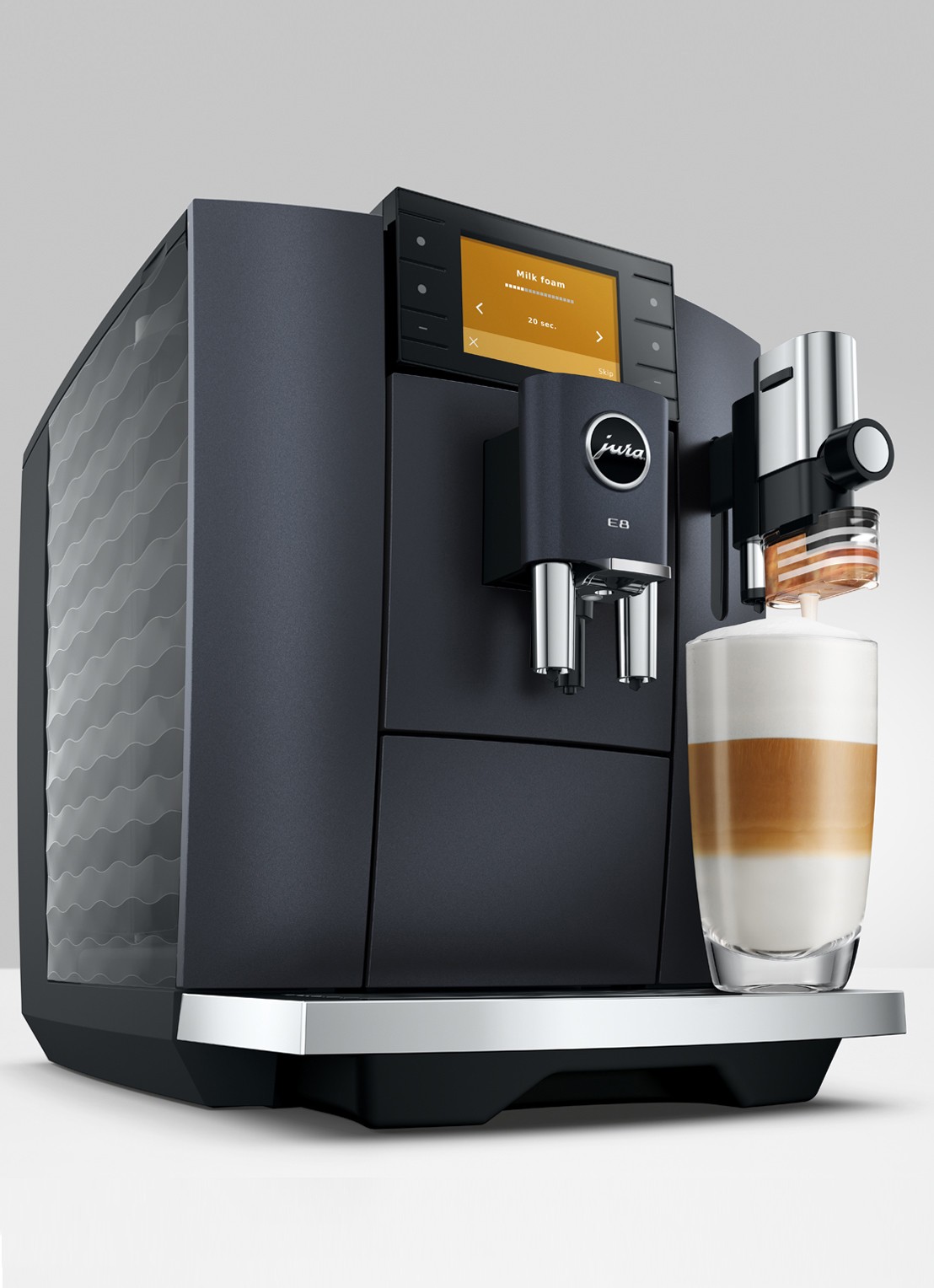 JURA E8 Cosmic Black (ED) volautomatische koffiemachine - achterkant 4 zwart