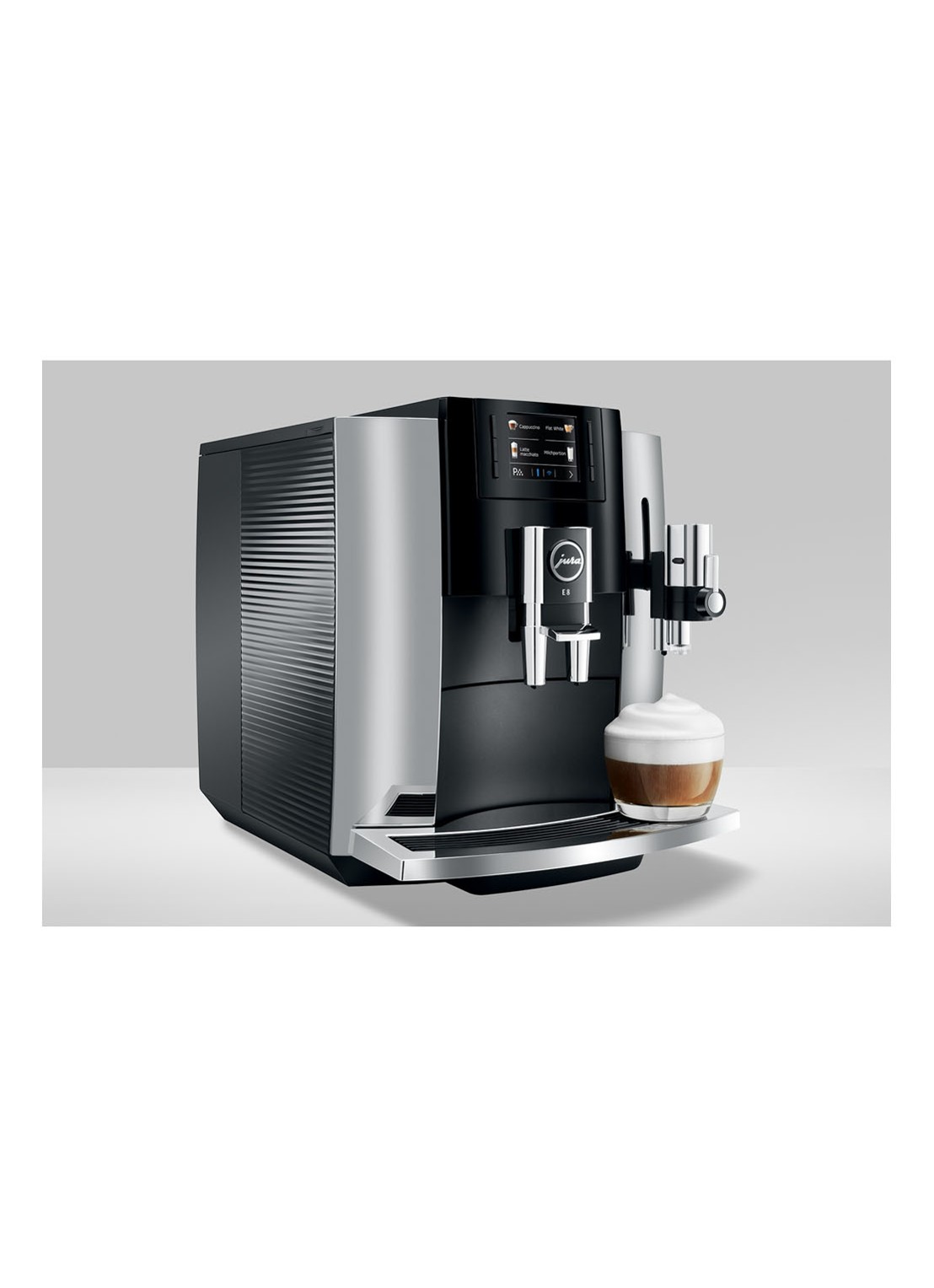 JURA E8 espressomachine 15235 - detail 6 zilver