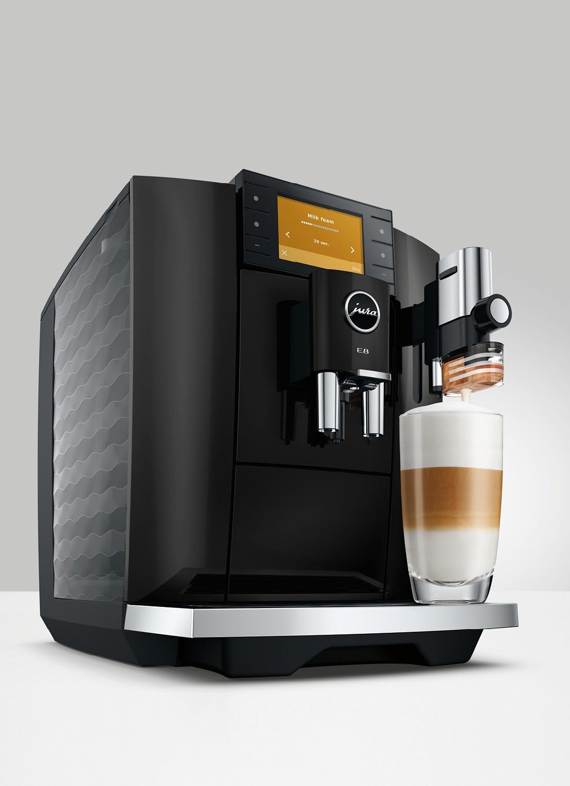 JURA E8 Piano Black (ED) volautomatische koffiemachine - detail 7 zwart