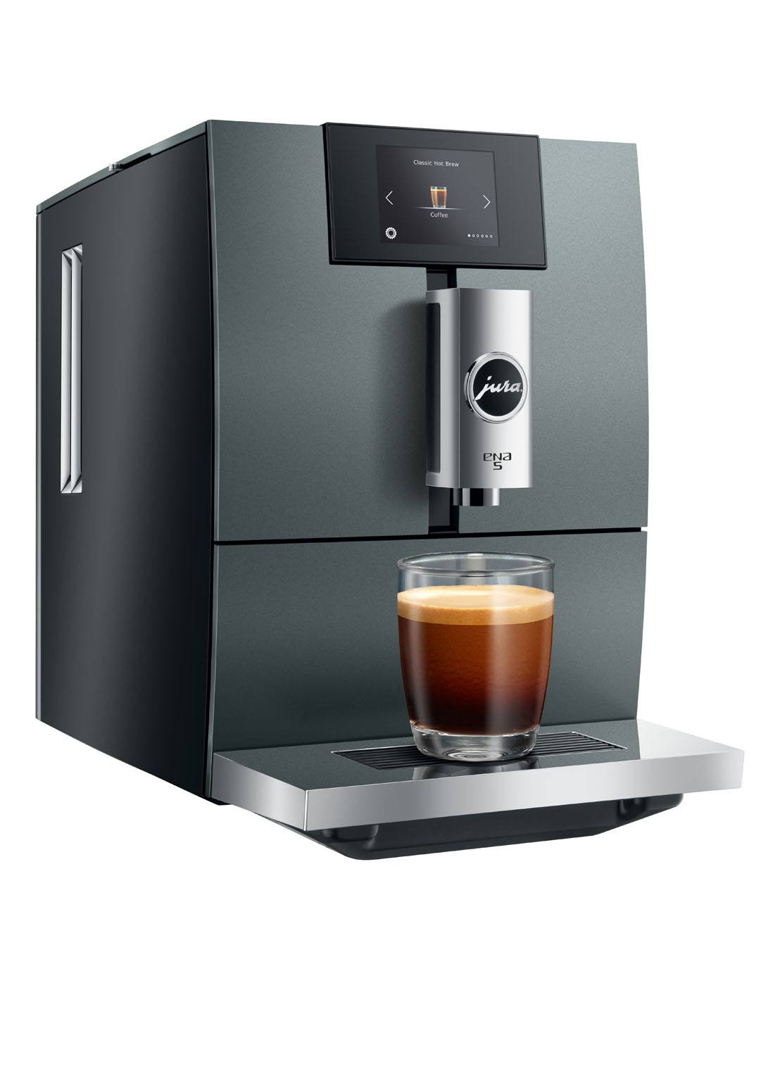 JURA ENA 5 Night Inox EA volautomatische koffiemachine - detail 3 antraciet